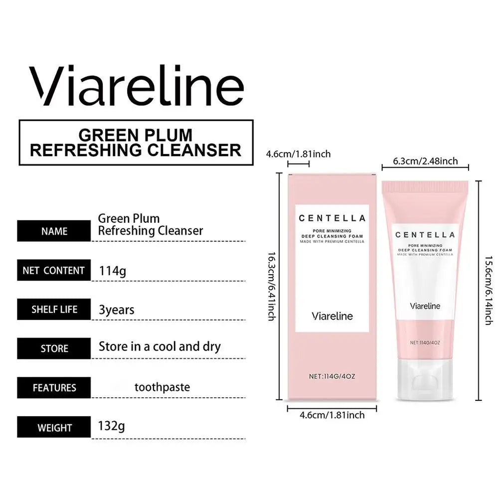 Centella Asiatica Moisturizing Facial Cleanser Deeply Cleanses Facial Skin Repairs Barrier Soothes Sensitive Discomfort Skincare