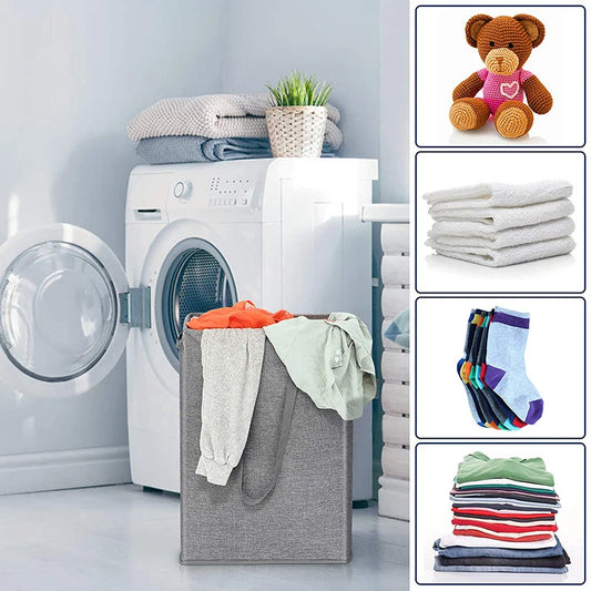 45L Covered Laundry Basket, Detachable Hand-held Dirty Clothes Basket, Bedroom Clothes And Toys Sorting And Storage Basket