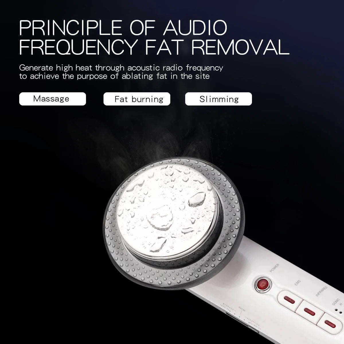 Ultrasonic Cavitation Face Lifting Beauty Machine EMS Infrared Ultrasound Body Slimming Massager Fat Burner Anti Wrinkle Device