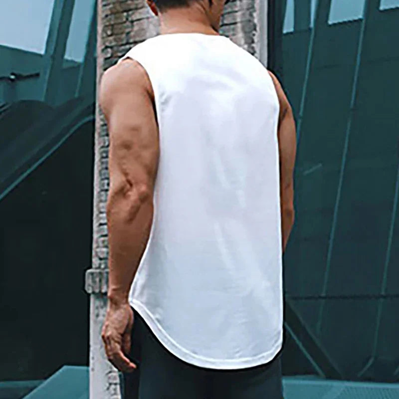 Men's Clothing Bodybuilding Gym T-shirts for Men Basketball Man Sleeveless Shirt T-shirt Vest Summer Clothes Tops Tees