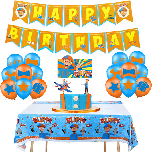 Blippi Theme Party Supplies and Decorations