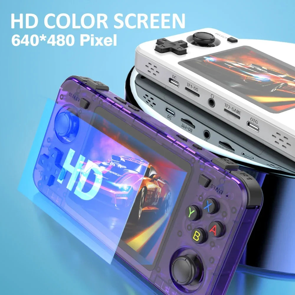 2025 New R36H Retro Handheld Console Open-Source Linux System Classic Game Consoles 3.5 inch IPS Screen Portable Video Player