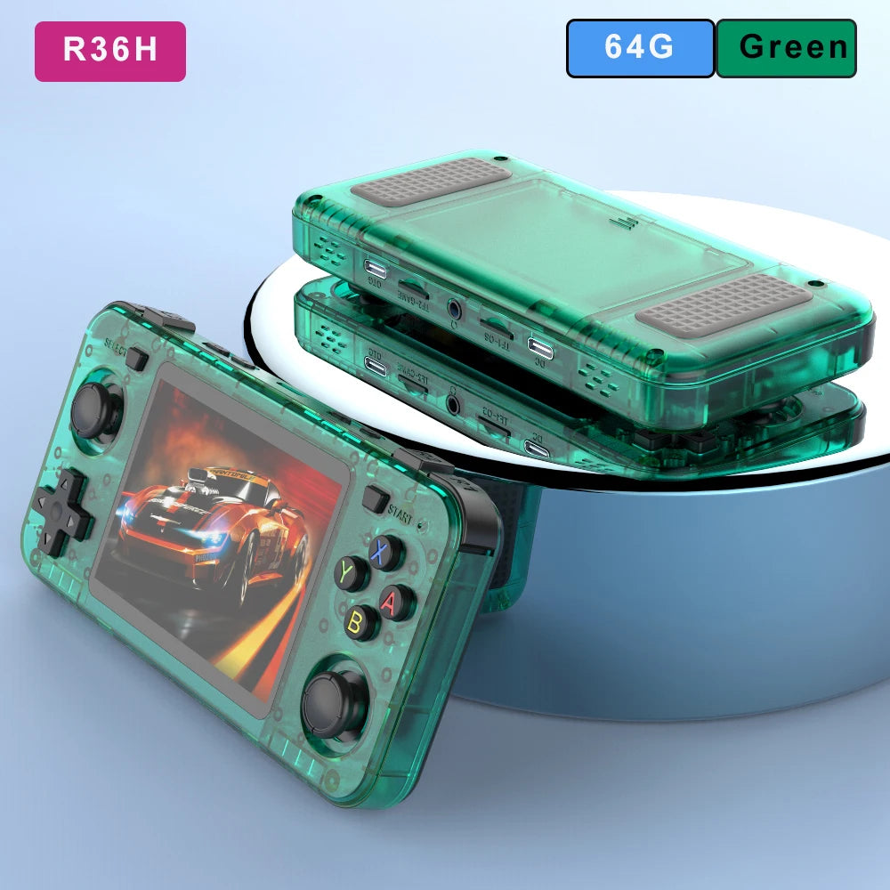 2025 New R36H Retro Handheld Console Open-Source Linux System Classic Game Consoles 3.5 inch IPS Screen Portable Video Player