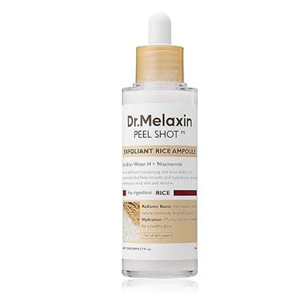 Dr. Melaxin Skin Brightening Black Rice Exfoliating Ampoules Gentle Daily Exfoliating Facial and Body Scrub, Korean Skincare