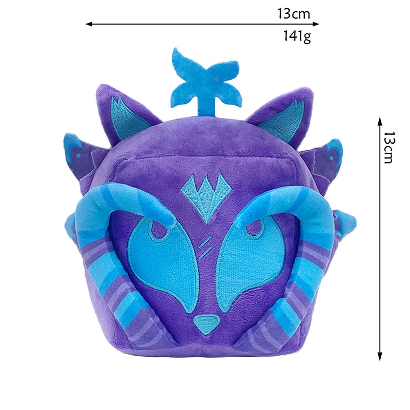 15cm Blox Fruits Plush Toys Anime Bloxfruits Devil Fruit Leopard Pattern Box Plush Pillow Soft Stuffed Toy Doll Children Gifts