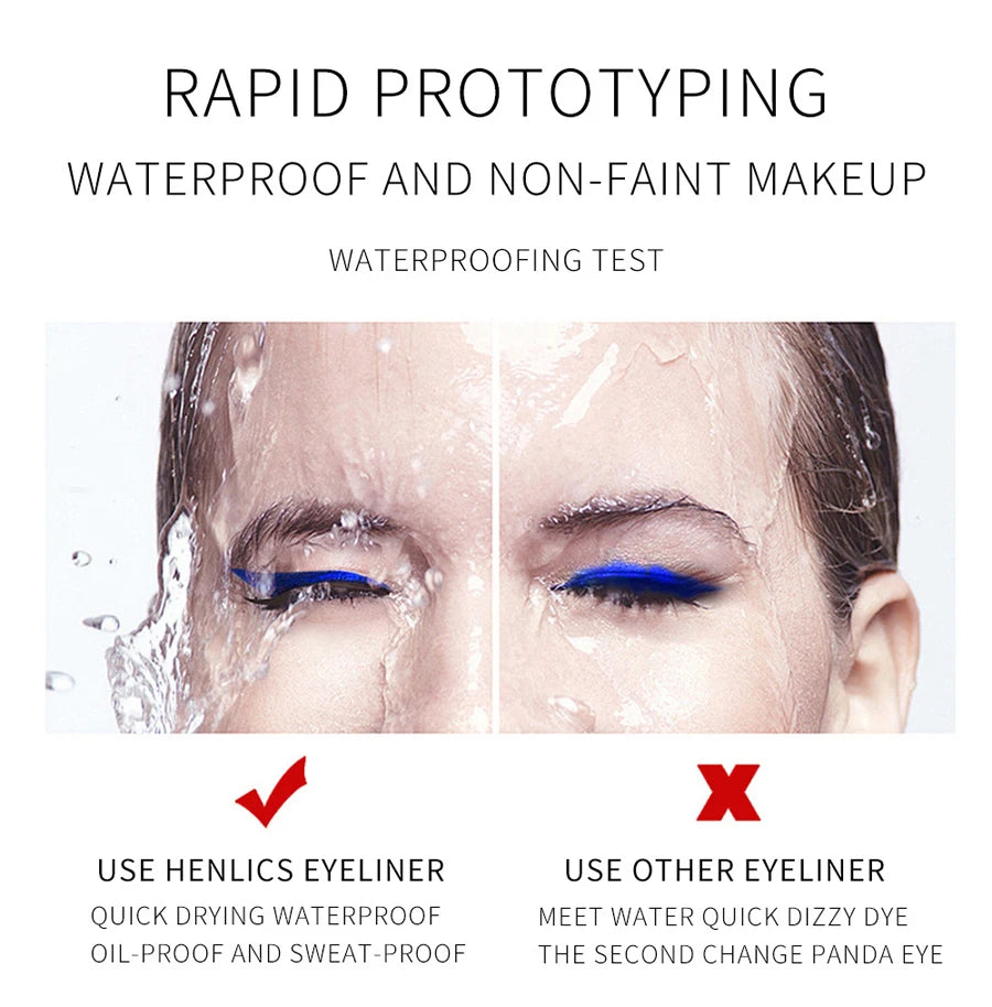 Waterproof Rainbow Matte Colorful Liquid Eye Liner Pencil White Pink Color Eyeliner Pen Makeup Make Up Long-Lasting Cosmetics