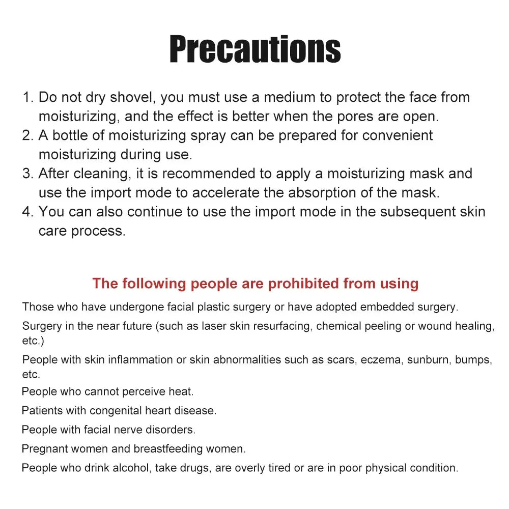 Ultrasonic Skin Scrubber Kit Vibration Face Spatula Blackhead Remover EMS LED Facial Massager Cavitation Peeling Facial Lifting