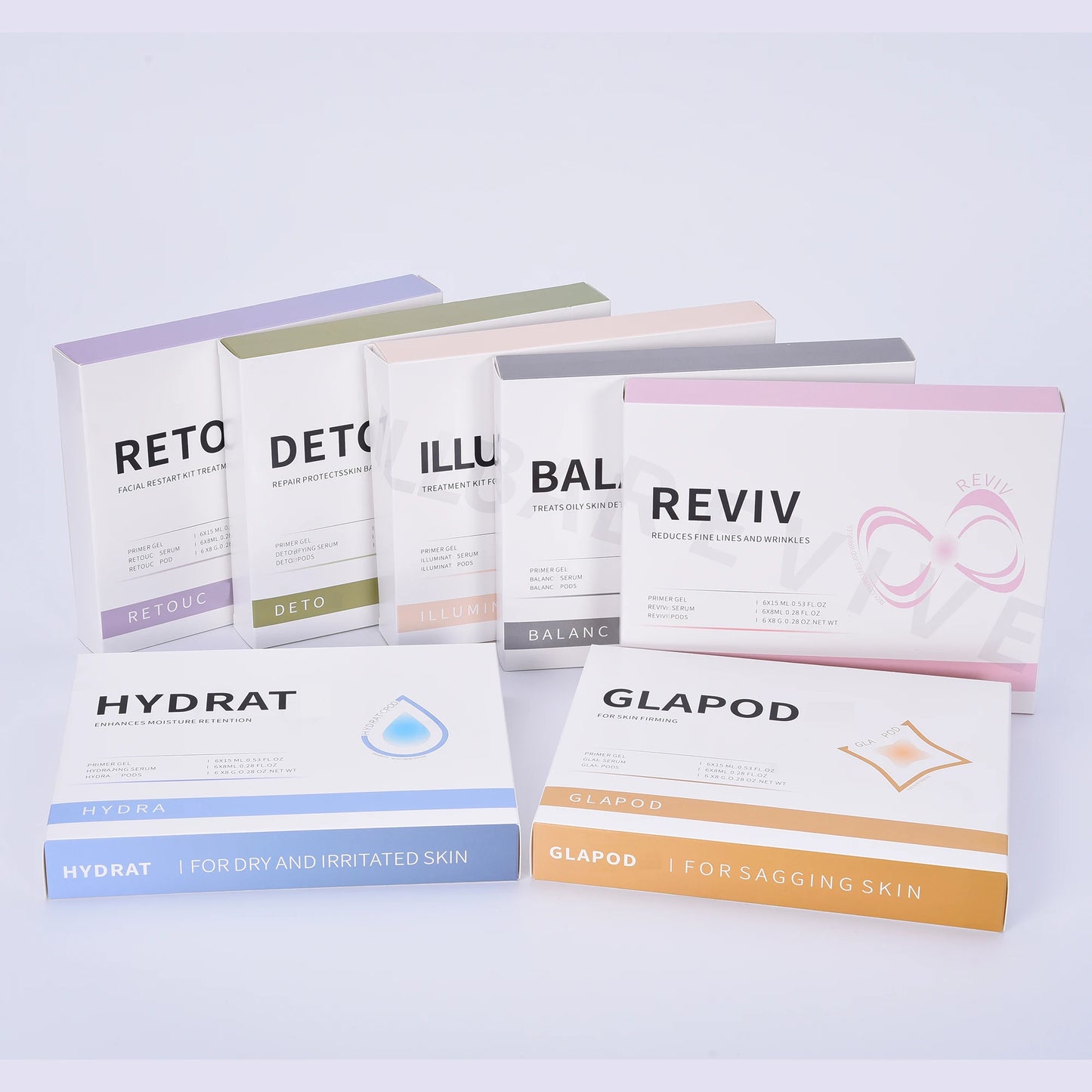 Newest 7 Type CO2 Oxygen Bubble Kit Skin Care Oxygen Pods CO2 Oxygen Capsule Skin Exfoliation Tightening Beauty Machine