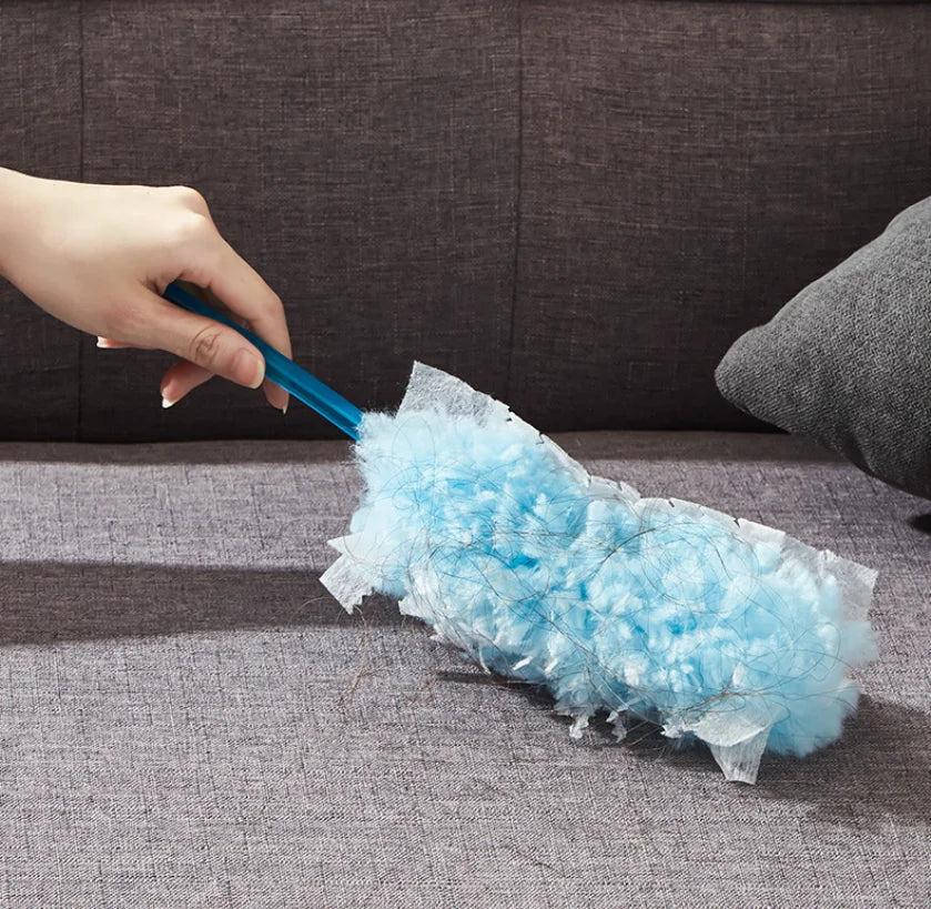 Double sided 360 ° electrostatic dust duster is used for large-scale cleaning of dust, spider webs, and disposable dust collecto