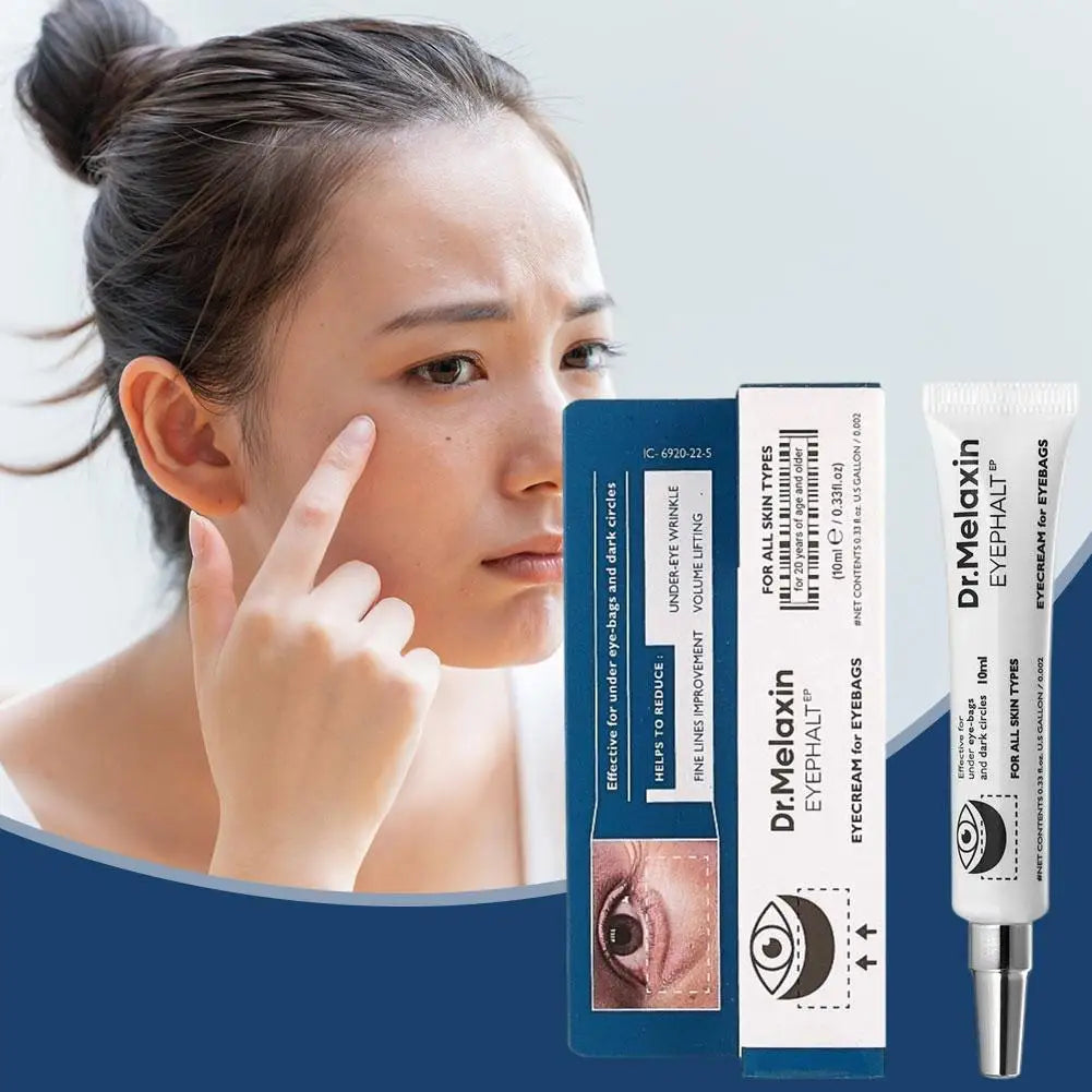 Dr.Melaxin Deeply Hydrating Eye Cream - Lightens Dark Circles Smooths Under-Eye Area Firms Lifts Suits Women Skin Care