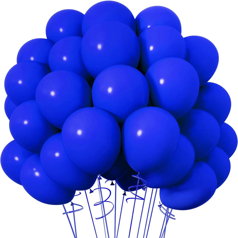 10/20/30pcs Retro Green Balloons Sand White Pink Royal Blue Latex Balloon Birthday Baby Shower Party Decor Wedding Helium Globos