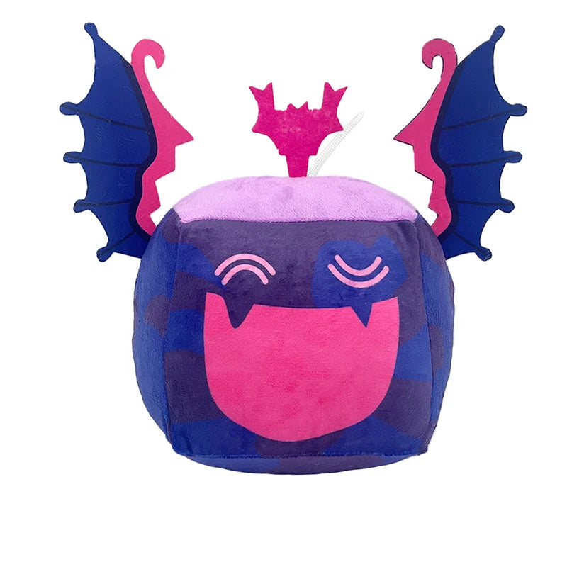 15cm Blox Fruits Plush Toys Anime Bloxfruits Devil Fruit Leopard Pattern Box Plush Pillow Soft Stuffed Toy Doll Children Gifts