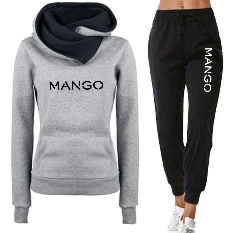 Women's Hoody Tracksuit 2pcs Set Autumn Winter Daily Casual Sporty Jogging Suit Hoodie Sweatpants Ladies Home Outdoor Outfits