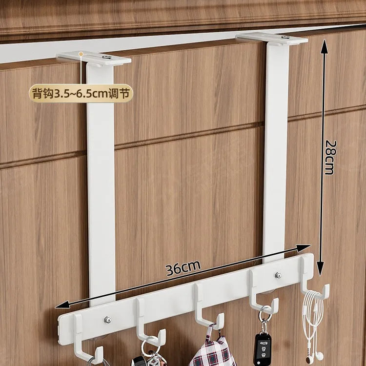 Luxury Non-Perforated Coat Hook - Heavy Duty Bathroom & Door Hanger, No Drill Wall Hook for Towels/Robes, Space-Saving Design