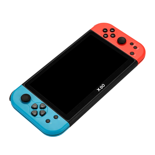 X80 Retro Handheld Game Console 7 Inch Screen HD TV Portable Game Player Built-in 16GB 10000 Games 10 Simulators for PS/PS1/MAME