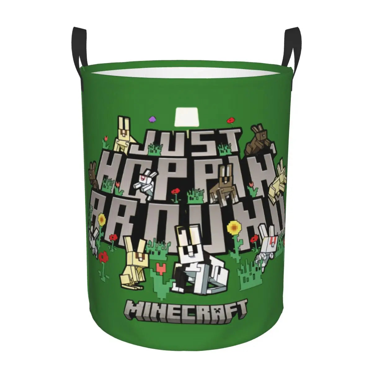 Custom Anime Game Mine C-Crafts Cartoon Laundry Hamper Large Clothes Storage Basket Toy Bin Organizer for Kids