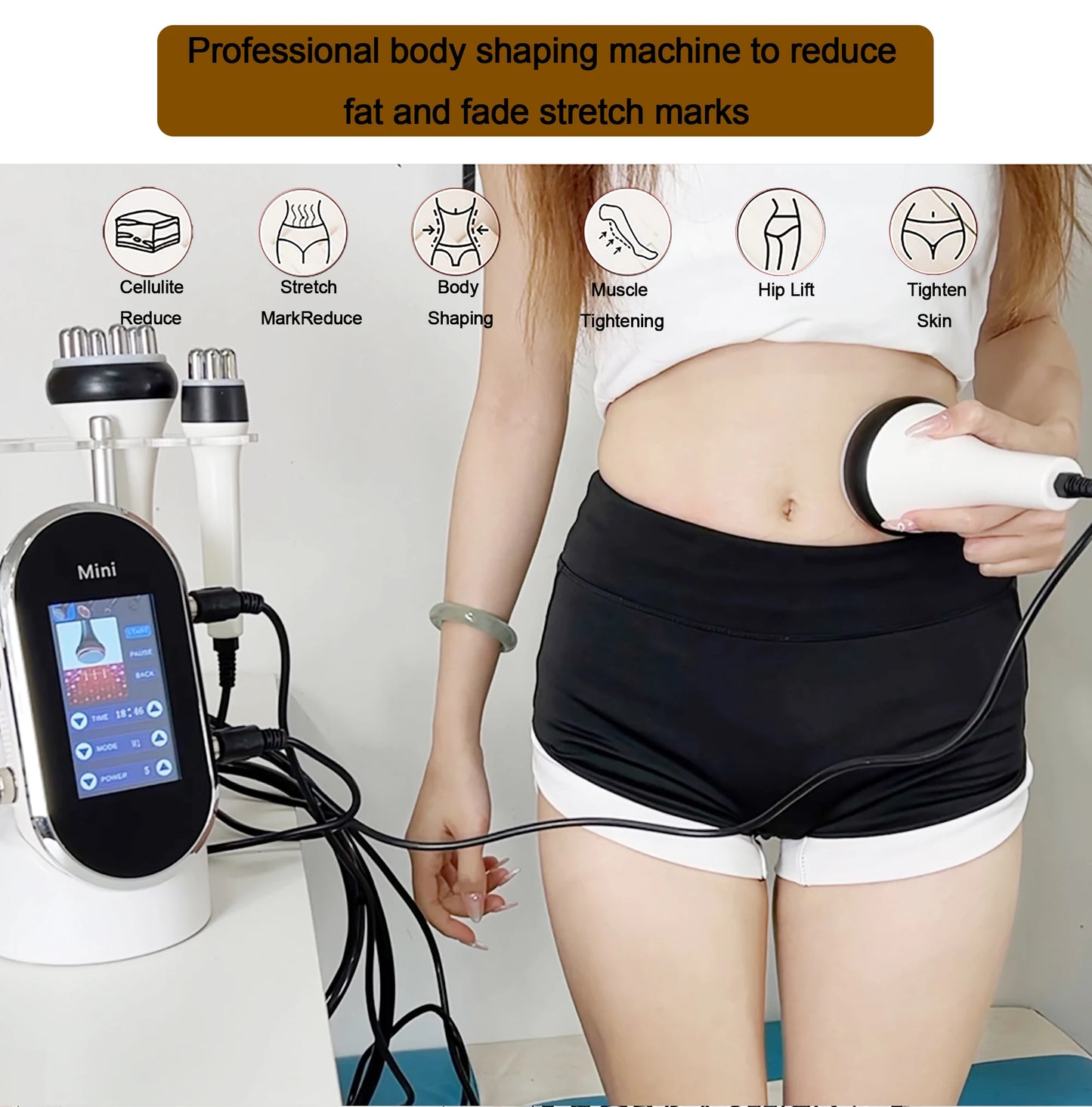 4 in 1 Facial Care 40K Cavitation Lipo Slimming Ultrasonic Liposuction Cavitation Machine Skin Tightening Lifting Device