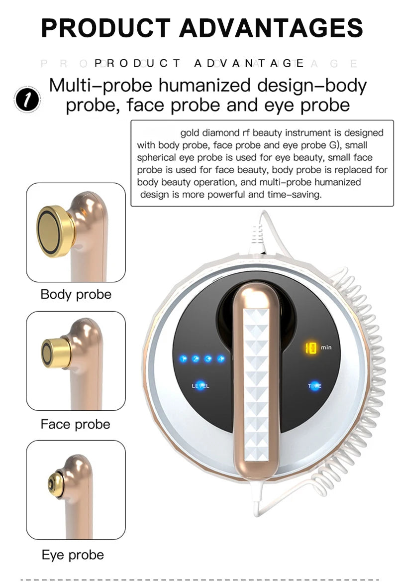 3 in 1 RF Radio Frequency Beauty Machine Facial And Body Radiofrequency Anti Aging Skin Care RF Skin Tightening Lifting machine