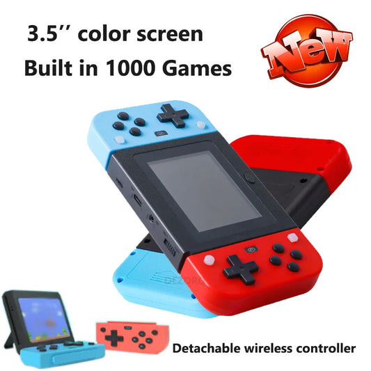 Retro Handheld Game Console 8 Bit Video Game Portail Built In 1000 Games 3.5'' Mini Consola Videojuegos Portable Player Games