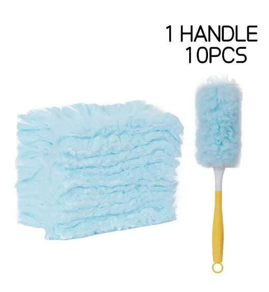 Double sided 360 ° electrostatic dust duster is used for large-scale cleaning of dust, spider webs, and disposable dust collecto