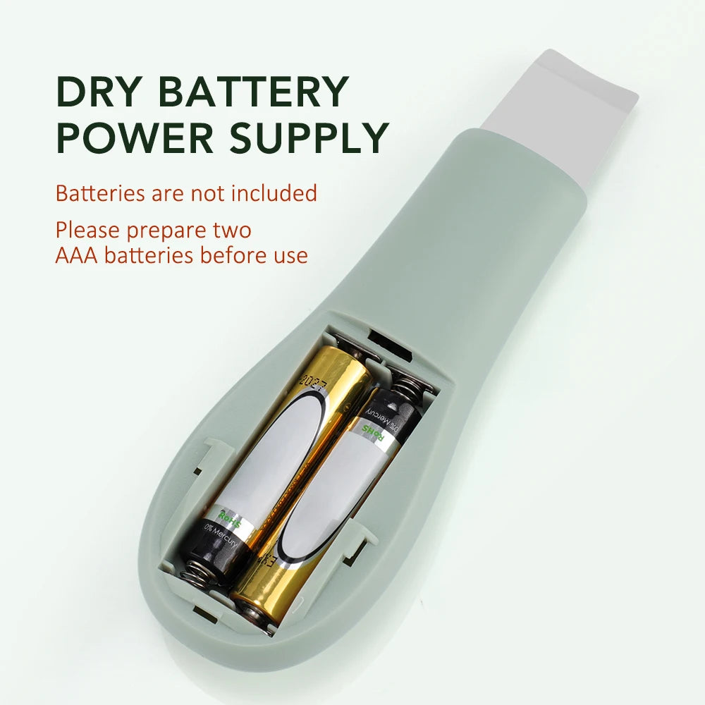 Electric Ultrasonic Skin Scrubber Vibration Face Spatula Peeling Blackhead Remover Facial Lifting Cleansing Ultrasonic Skin Care