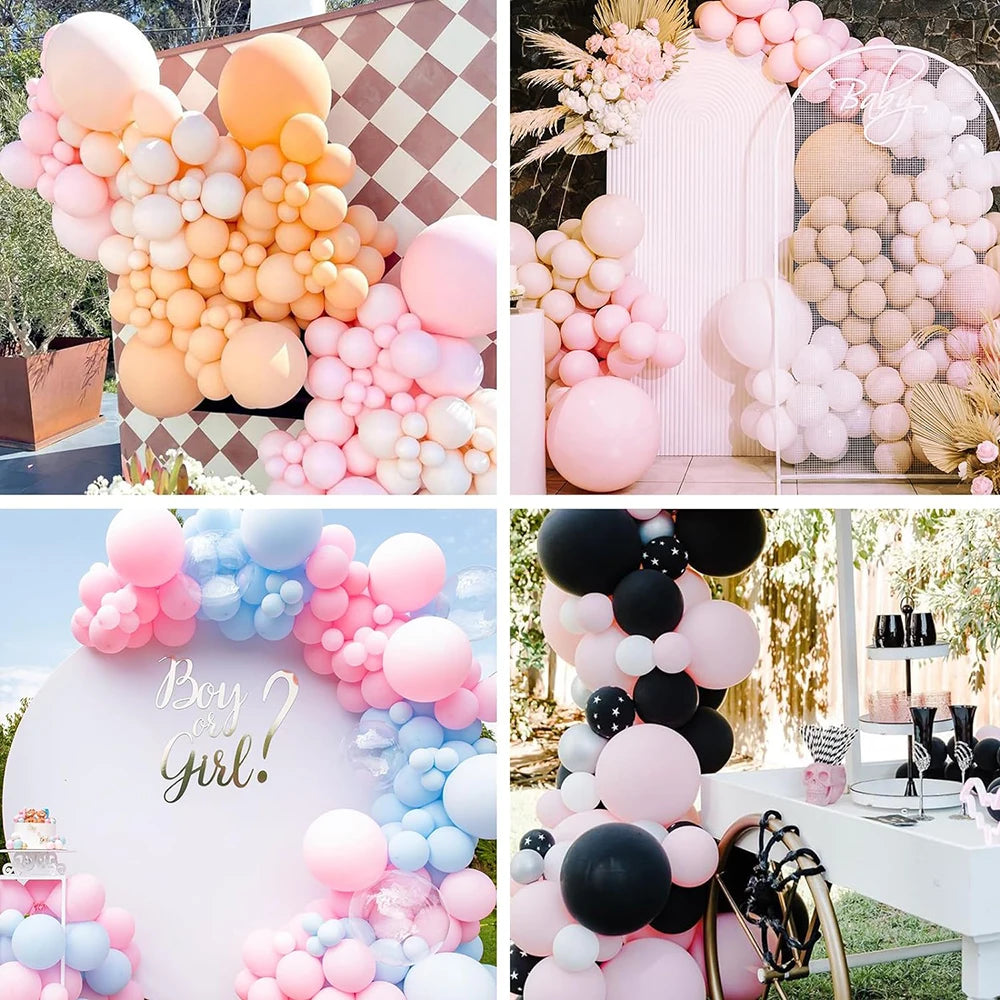 10/20/30pcs Retro Green Balloons Sand White Pink Royal Blue Latex Balloon Birthday Baby Shower Party Decor Wedding Helium Globos