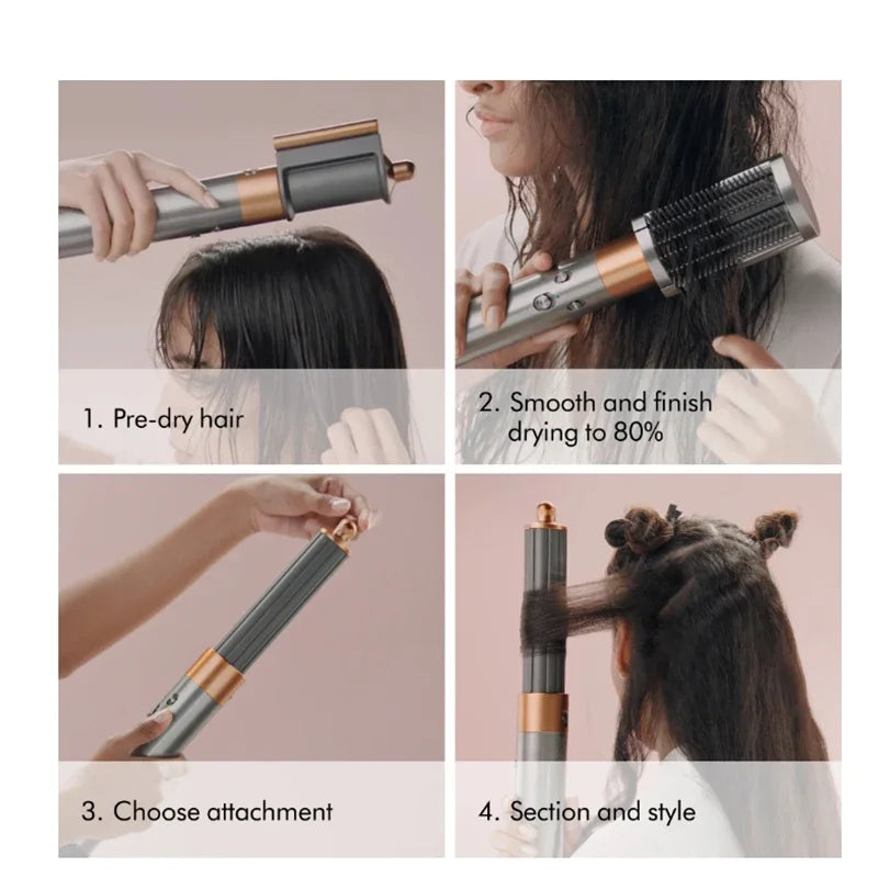 Curling Iron Wearing Hair Dryer Hot Comb Air Professional Curling Iron Hair Straightener Spazzola Capelli 다이슨 HS05 Cepillo