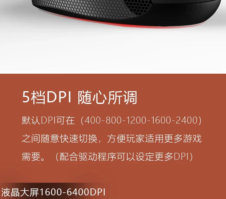 New COMMATECH FKMINI3 Wired Gaming Mouse CF/RTS Lightweight Two Handed Use Gaming Mouse Laptop PC Gamer Accessories Man Gifts