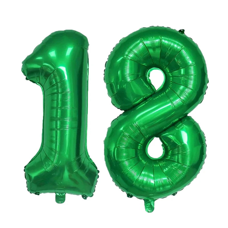 18th Birthday Party Decorations Black Plates Tableware Napkins For Kid Boys Girls Happy Birthday 18th Birthday Balloons Supplies