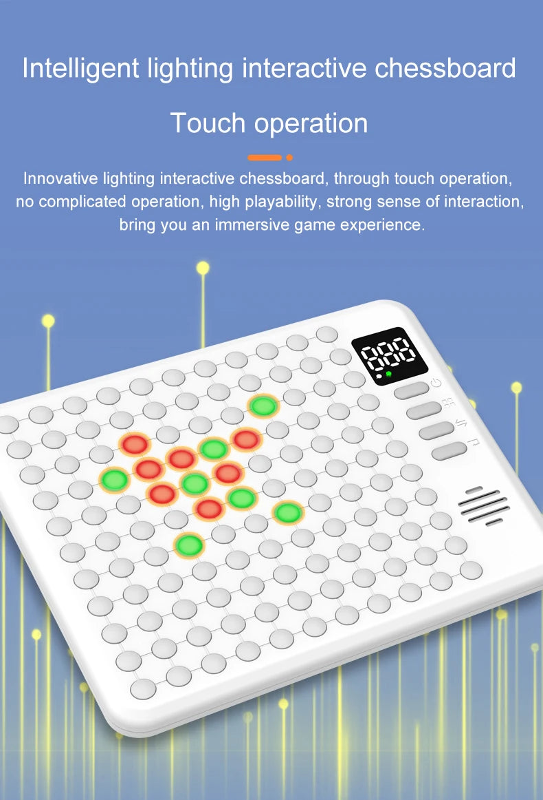 9 in 1 Multifunction Smart Board Game Electronic Chess Backgammon, Go, Tic-Tac-Toe, Whack-a-Mole Combe for Kids Family Tabletop