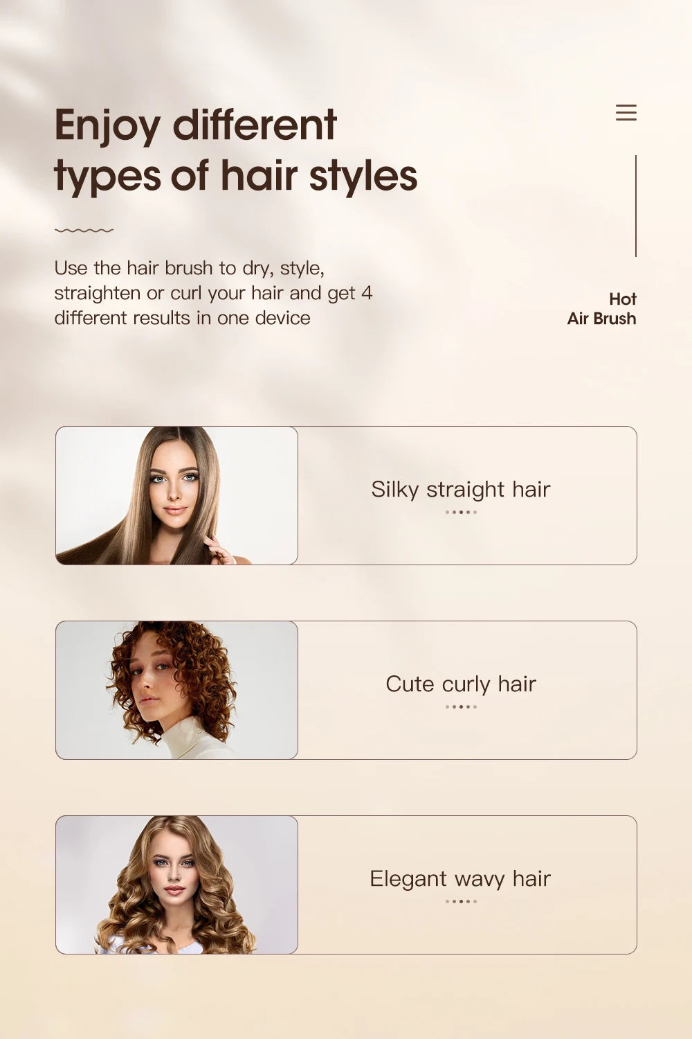 Kinseibeauty Hair Dryer Comb Straightener Dual-purpose Hot Air Brush Ceramic Anti-ironing Blower Multi-function Styling Tools