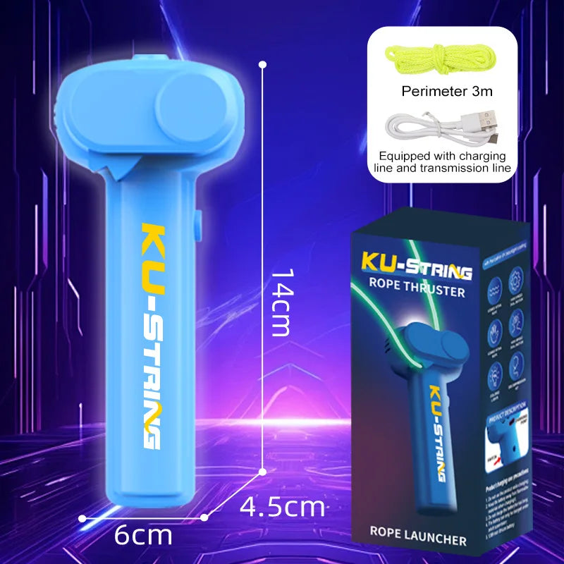 Glow in the Dark Rope Launcher Toy | Handheld Flying Shooter | Interactive Kids Lasso | Decompression Fun Toy for Party & Gifts