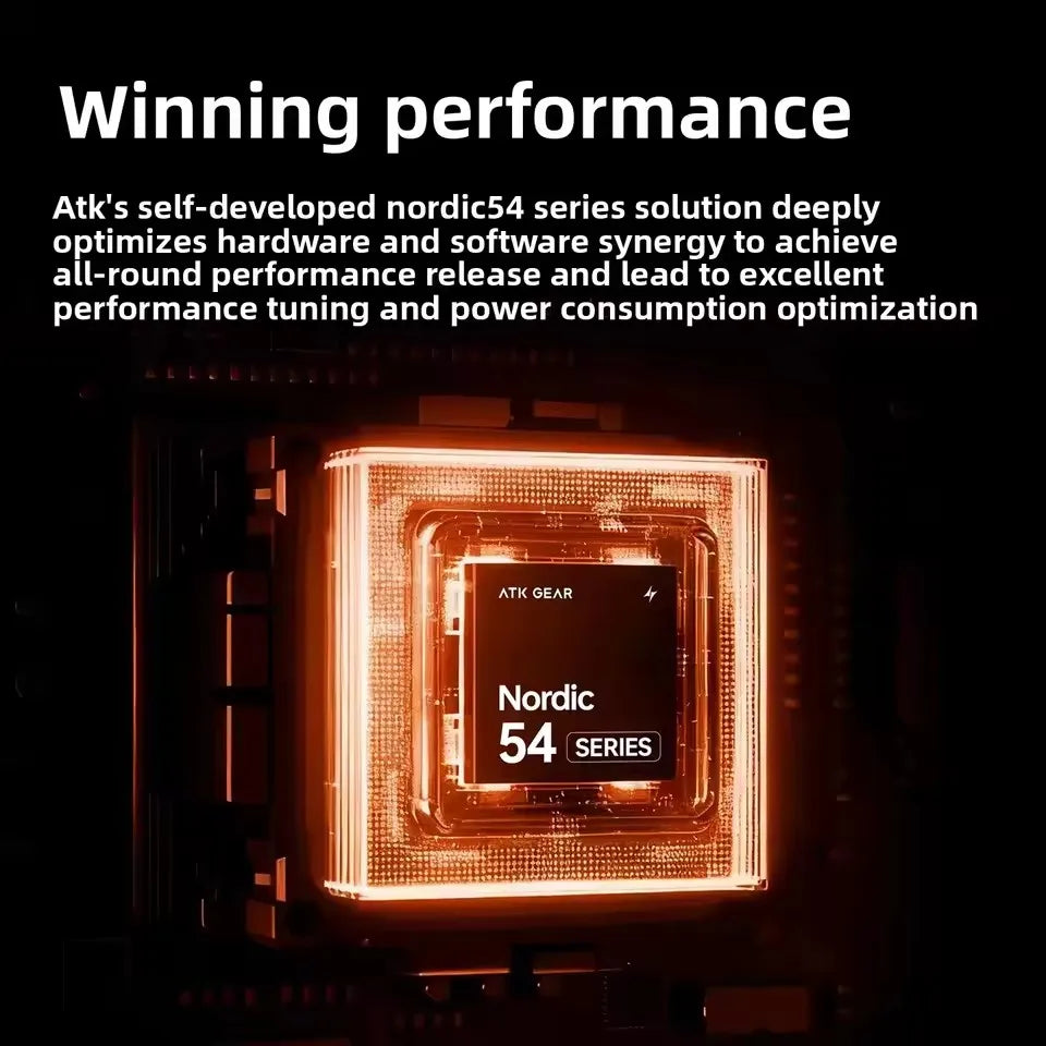 ATK Blazing Sky Z1 V2 Ultimate Wireless Gaming Mouse Dual Model 500mAh Lightweight Dual 8K Low Latency Ergonomics E-sports Mouse