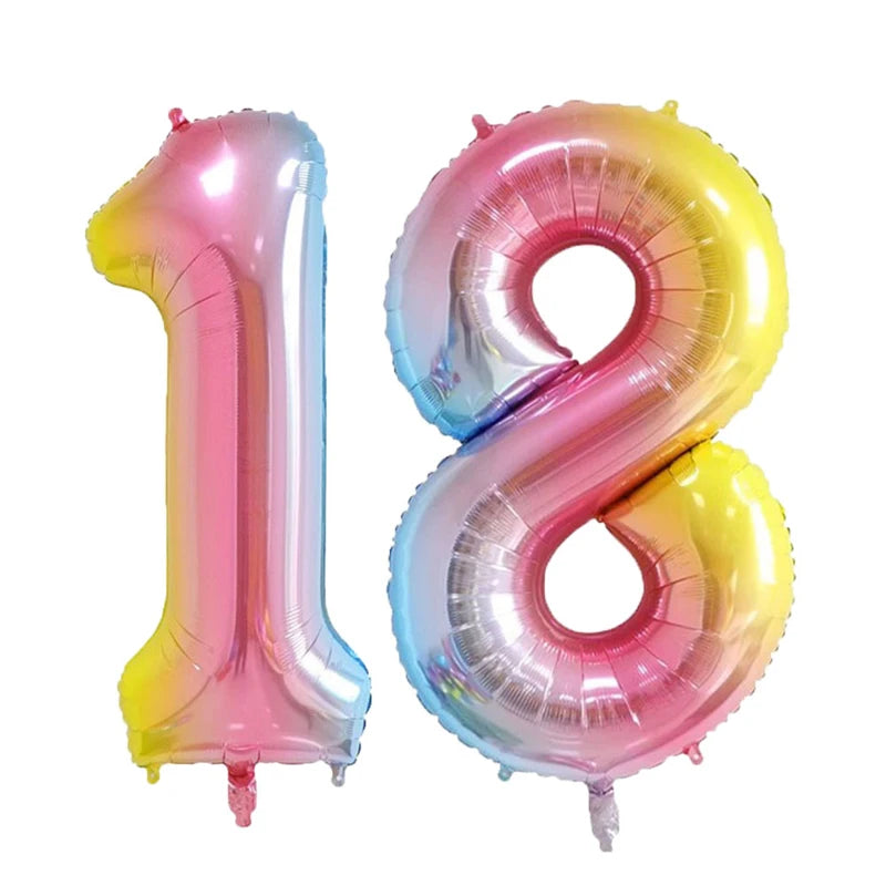 18th Birthday Party Decorations Black Plates Tableware Napkins For Kid Boys Girls Happy Birthday 18th Birthday Balloons Supplies