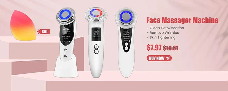 Ultrasonic Skin Scrubber Kit Vibration Face Spatula Blackhead Remover EMS LED Facial Massager Cavitation Peeling Facial Lifting
