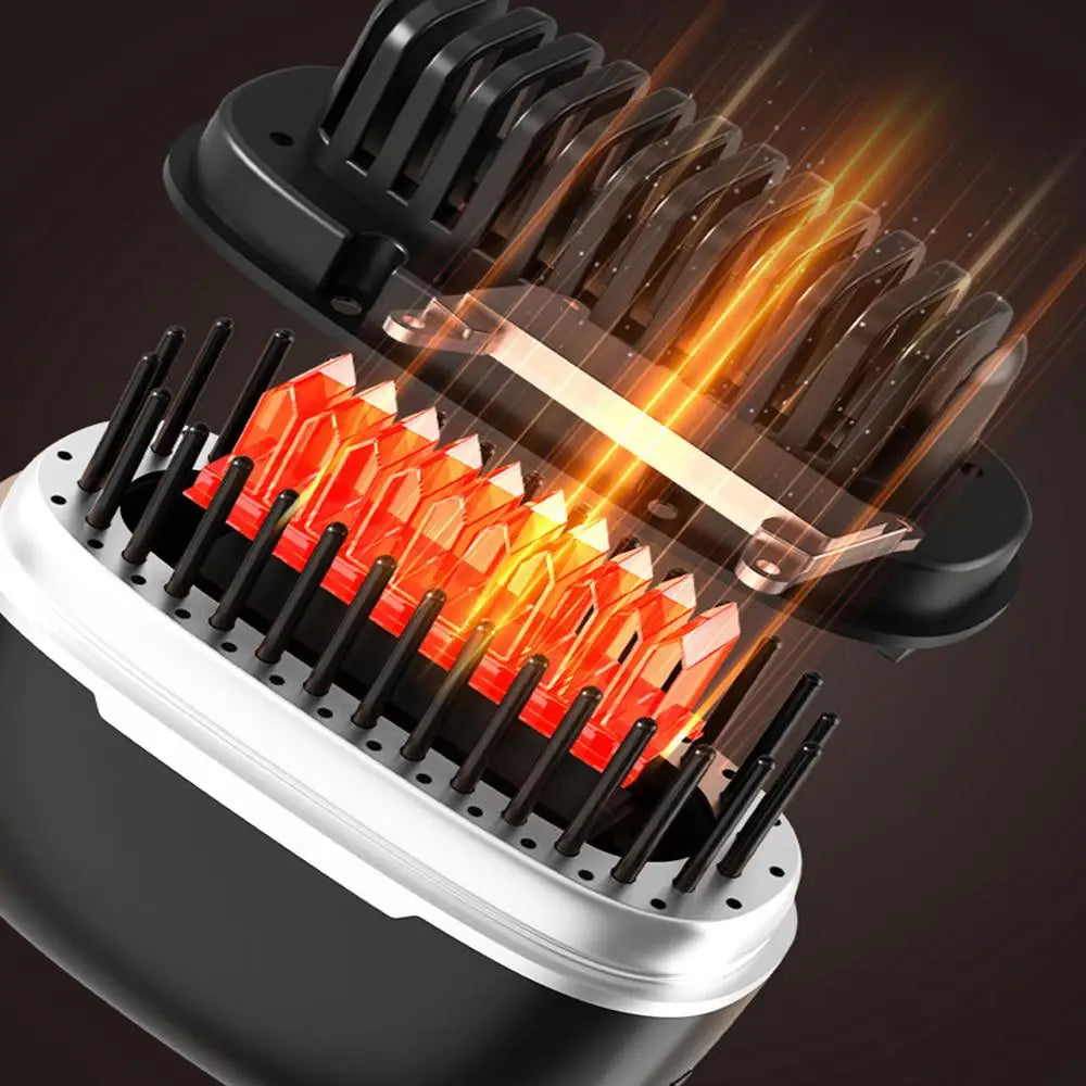 Small Hair Straightener Comb Straighteners Hair Styling Tool Less Frizz Smoother Straightening Brush Straighten Hair Brush