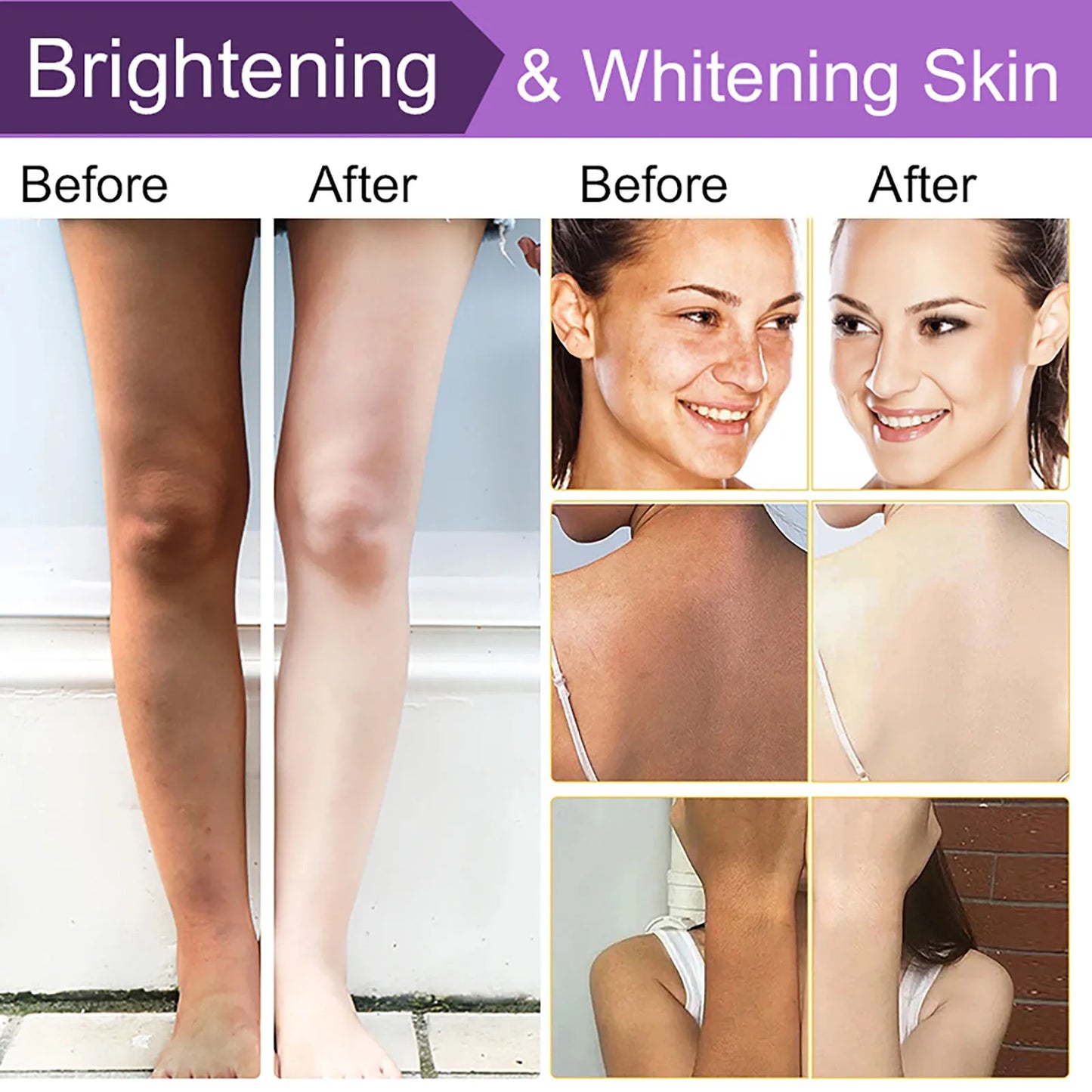 AILKE Double Glutathione Whitening Skin Care, Lightening, Remove Dark Spots, Skin Radiant, Moisturizing, Hydrating, Smooth