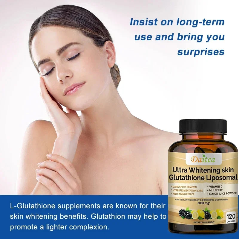Collagen Glutathione Capsules - Powerful Antioxidants That Help Immune Function, Skin Health, Beauty, Youthfulness and Repair