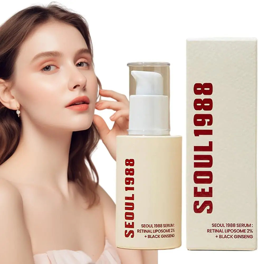 Korean SEOUL 1988 Moisturizing Serum Niacinamide Sunscreen Snail Cream Black Gingeng Extract Glow Face Serum Improve Skin Care