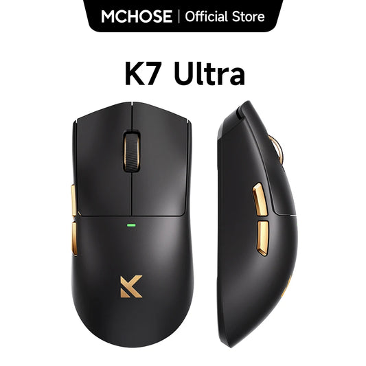 MCHOSE K7 Ultra Wireless Gaming Mouse PAW3950 Dual 8K Polling Rate Lightweight Magnetic Wireless Charging Dock Esports Office