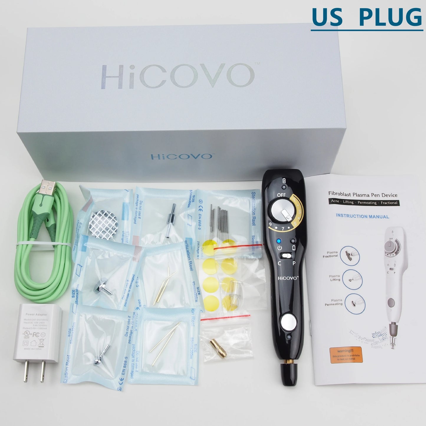 Hicovo Plasma Pen Orignal Fibroblast Wart Skin Tag Anti Wrinkle Remove Quick Charge Auto Acne Treatment Facial Lifting Machine