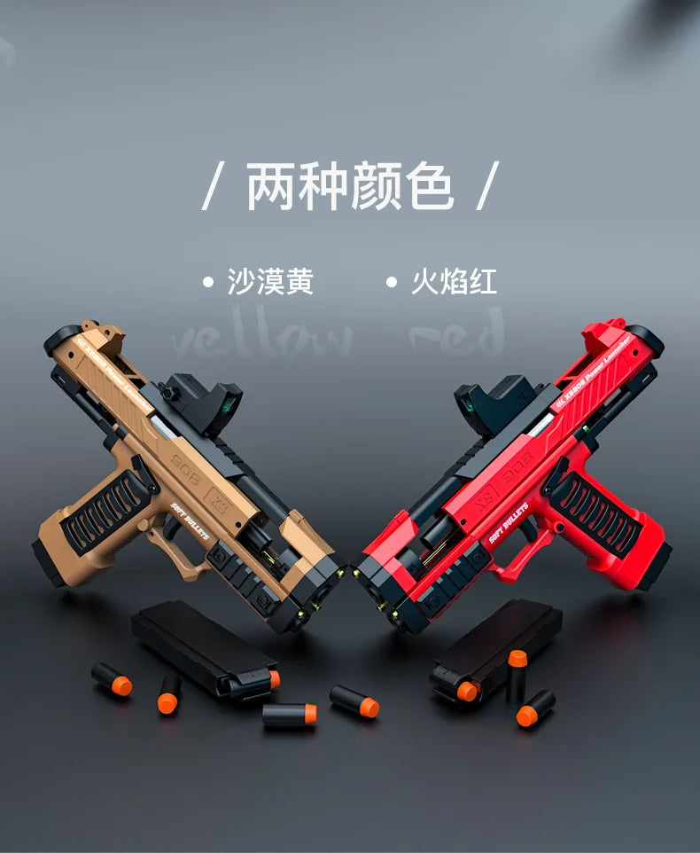 Raptor Launcher Shell Soft Bullet Gun Toy Gun Outdoor Chicken Pistol Model Can Be Hung Manually Loaded Christmas Gift 2025