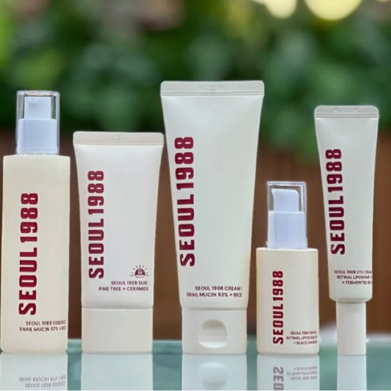 Seoul 1988 Korean Skin Care Set Snail Mucin Eye Contour Care Vitamin C Retinol Dark Circles Removal Seoul 1988 Korean Cosmetics