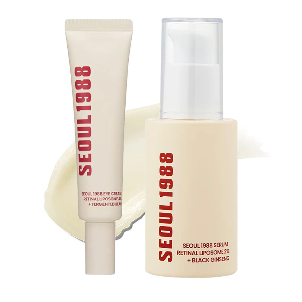 Seoul 1988 Eye Cream, Retinol Serum, Anti-Wrinkle, Anti-Aging, Skin Elasticity, Pigmentation, Niacinamide, Korean Skincare