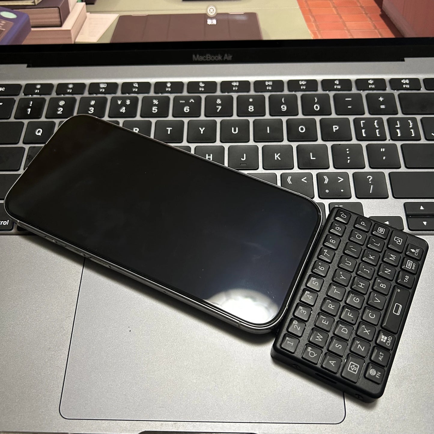 Exknight Retro Touch Mini Keyboard Bluetooth Three System Universal Windows Android Portable Phone Keypad Office Game Keyboard