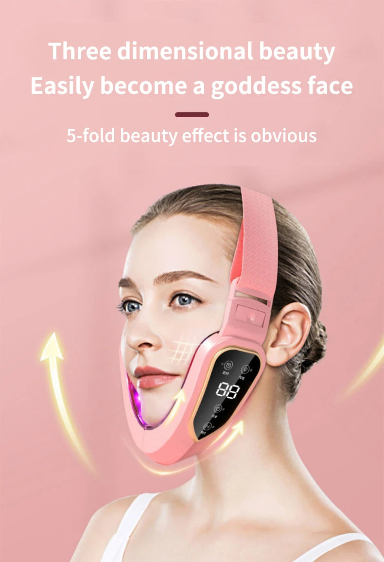 Facial Lifting Massager 12 Gears Electric Facial Massager V-line Face Lifting Slimming Vibration Device Home Use Beauty Tool