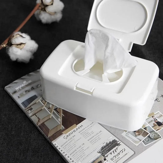 Wet Tissue Box Wipes Dispenser Portable Wipes Napkin Storage Box Holder Container