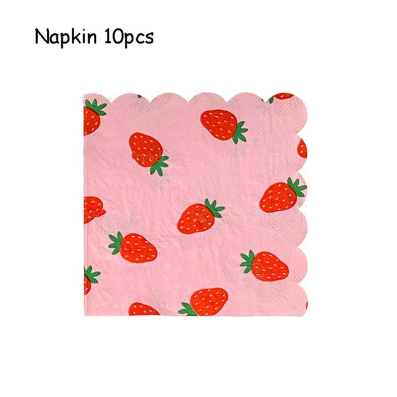 Strawberry Party Supplies and decorations