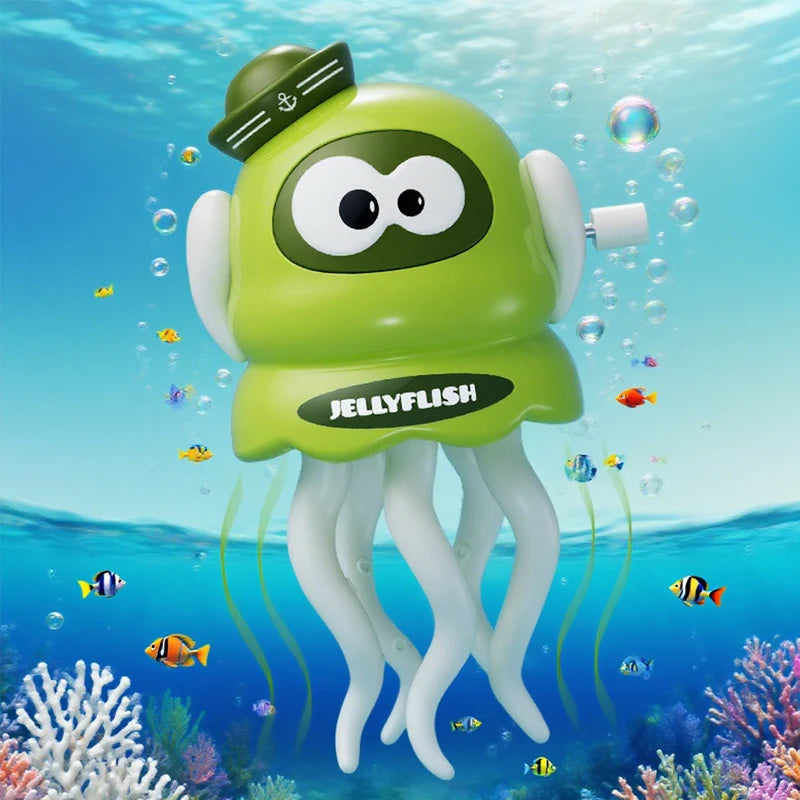 Cute Dancing Jellyfish Wind Up Toy Crawling Moving Animal Funny Fidget Stress Relief Game Creative Decor Novelty Adult Kids Gift