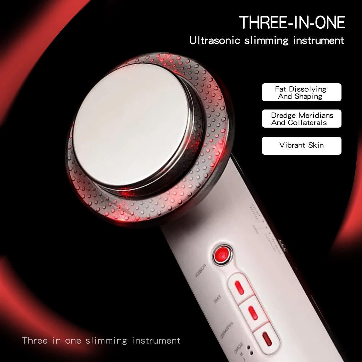 Ultrasonic Cavitation Face Lifting Beauty Machine EMS Infrared Ultrasound Body Slimming Massager Fat Burner Anti Wrinkle Device